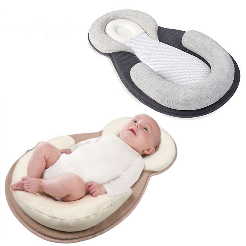 Baby-Bett-Bauwolle Premium für Neugeborene (tragbar) / Orthopädisches Kissen / 0 - 6 Monate